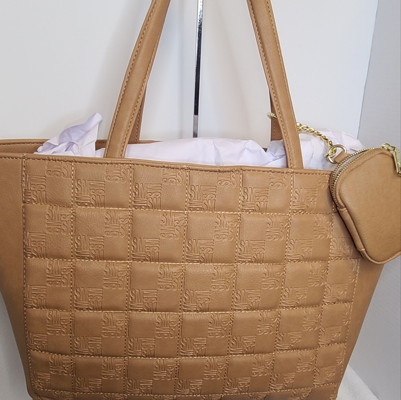 Large brown Steve Madden purse with a small wallet - Picture 4 of 9